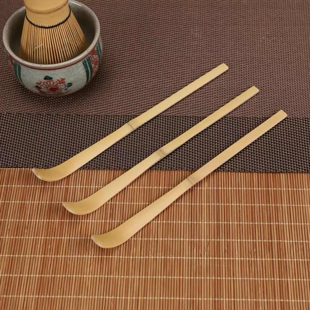 Bamboo Cutlery Set - Sendok Teh Kayu, Sendok Matcha, Peralatan