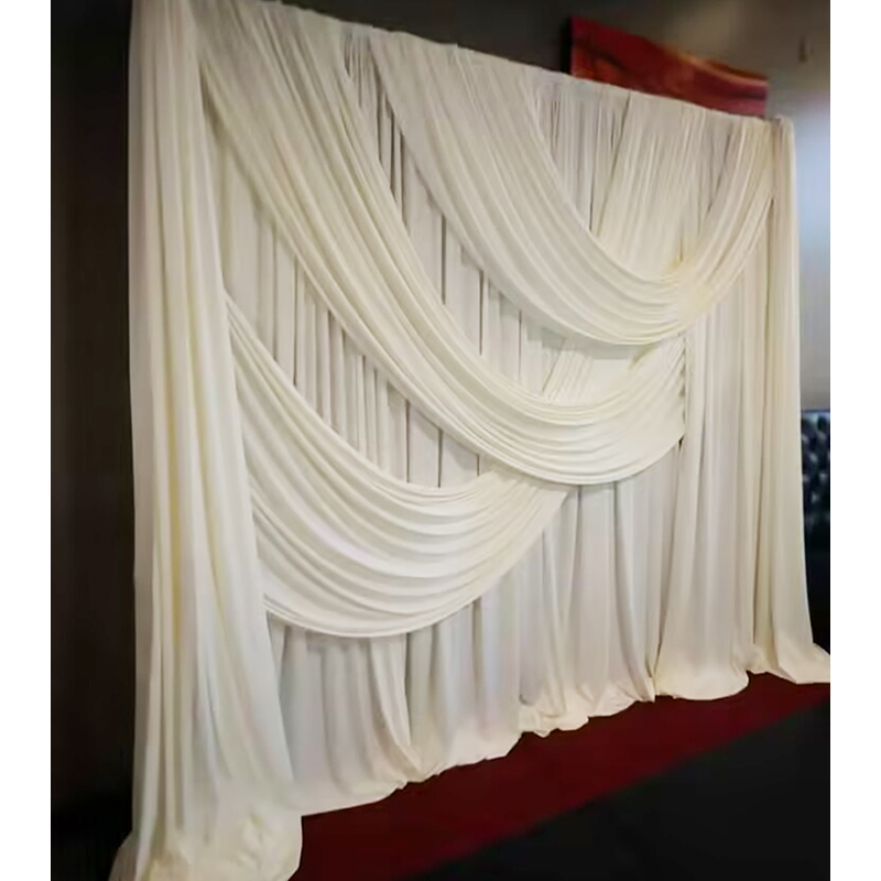 Luxury Lifestyle Photography - Panel Gorden Lycra Ivory Lembut Mewah