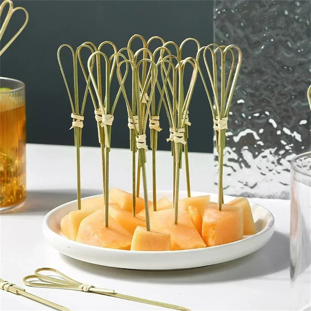 Bamboo Cutlery Set - 12cm nyaman sekali pakai garpu bambu