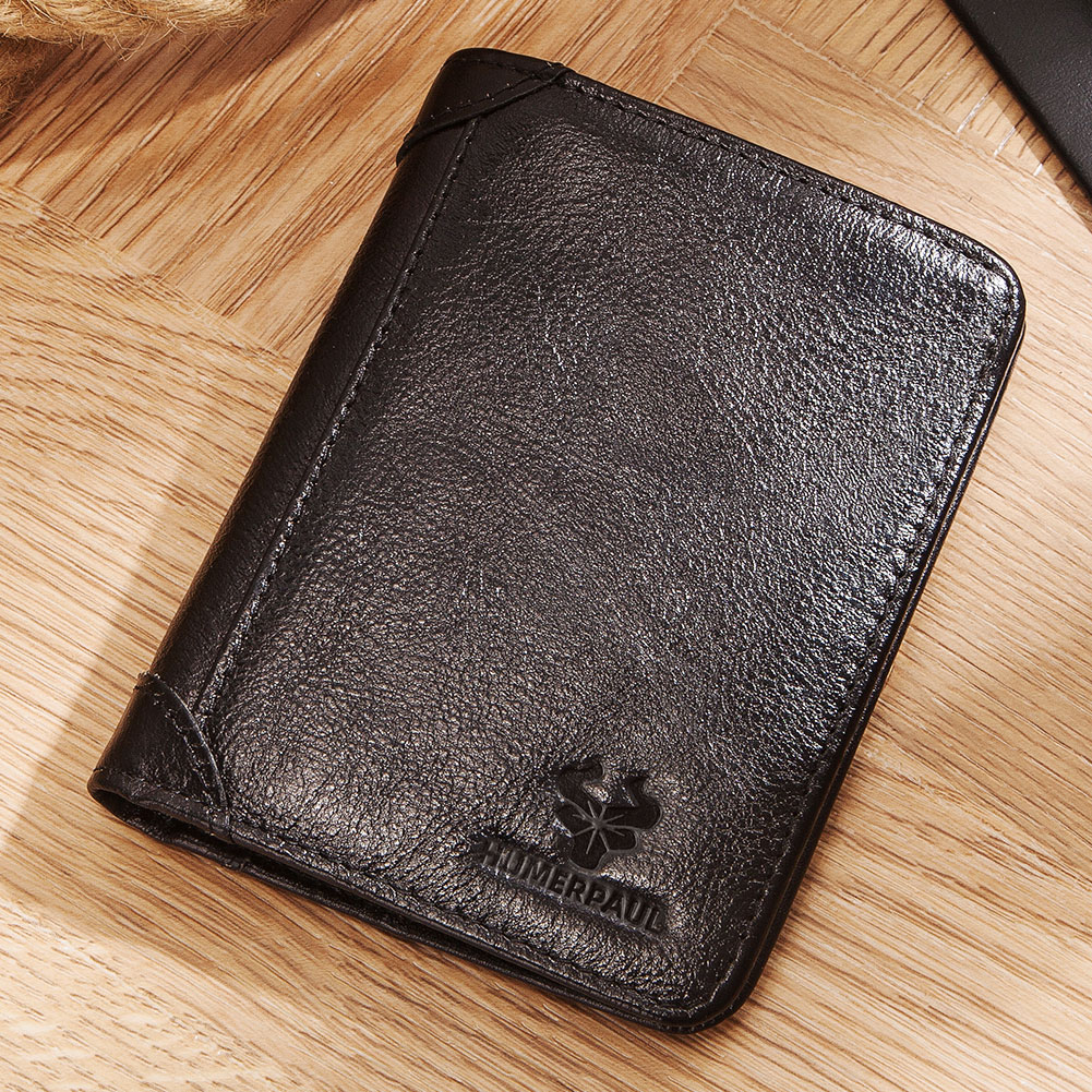 Luxury Lifestyle Photography - Dompet kartu pemblokir RFID pria, kulit