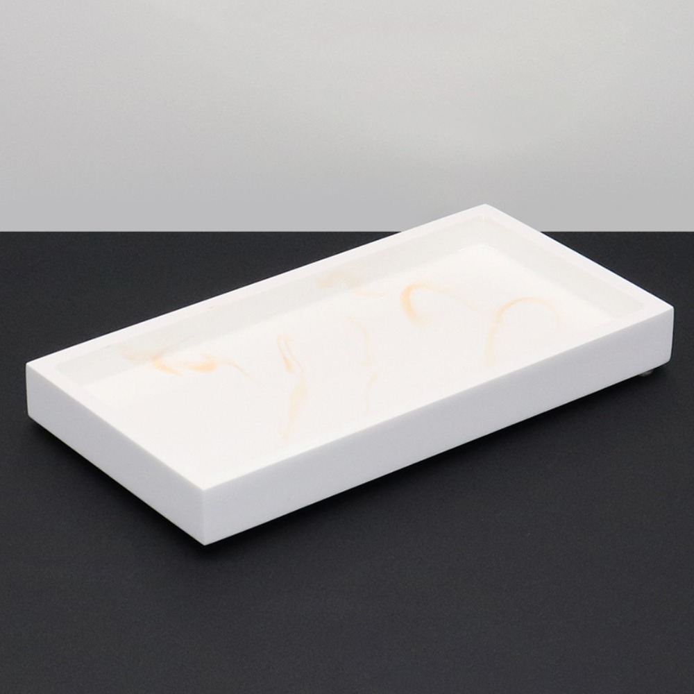 Marble Serving Board - Nampan Penyimpanan Perlengkapan Mandi dari Resin