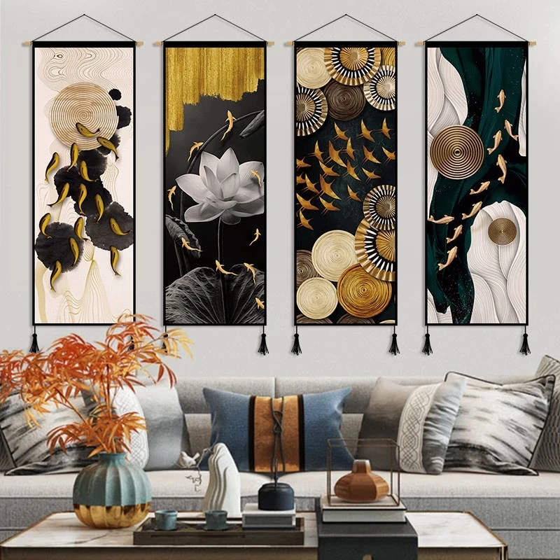 Luxury Lifestyle Pictures - Dekorasi lukisan gulungan gantung dekorasi ruang