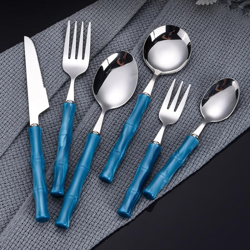 Set Peralatan Makan Dapur dari - Bamboo Cutlery Set ulasan dan harga
