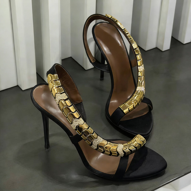 Sandal Gladiator Wanita Satin  - Luxury Lifestyle Shoes ulasan dan harga