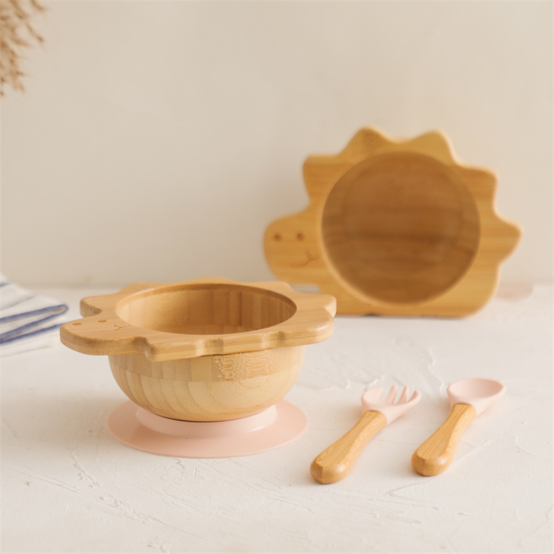 Peralatan makan kayu bayi Set  - Bamboo Cutlery Set ulasan dan harga