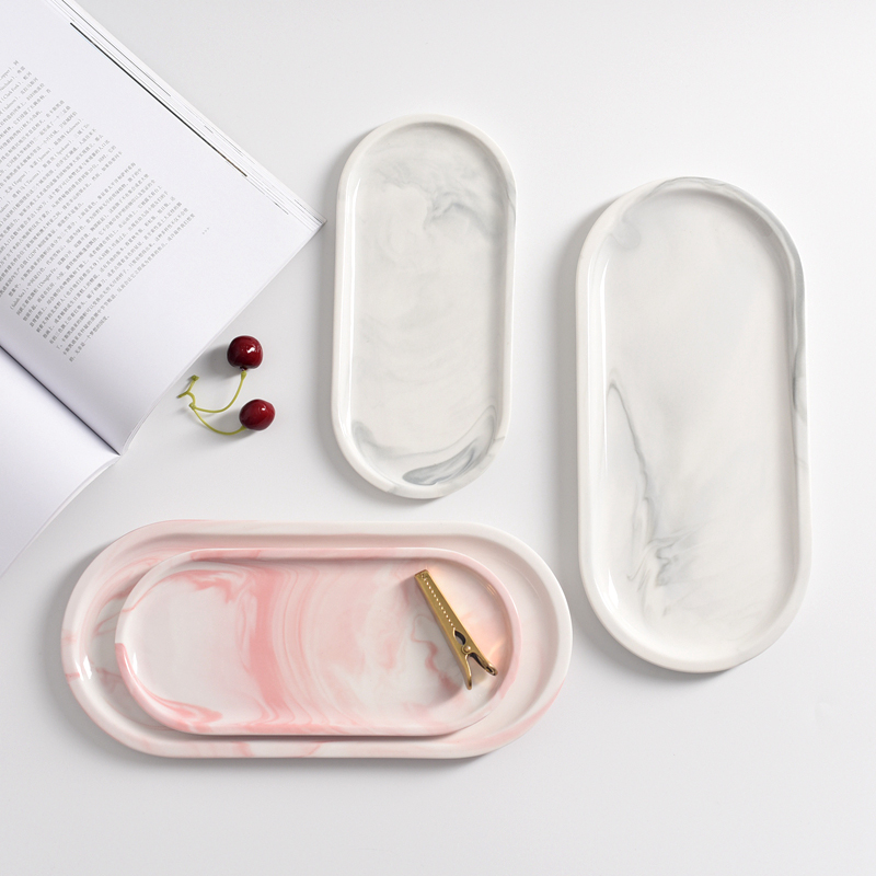 Nampan Tekstur Marmer Nordik N - Marble Serving Board ulasan dan harga