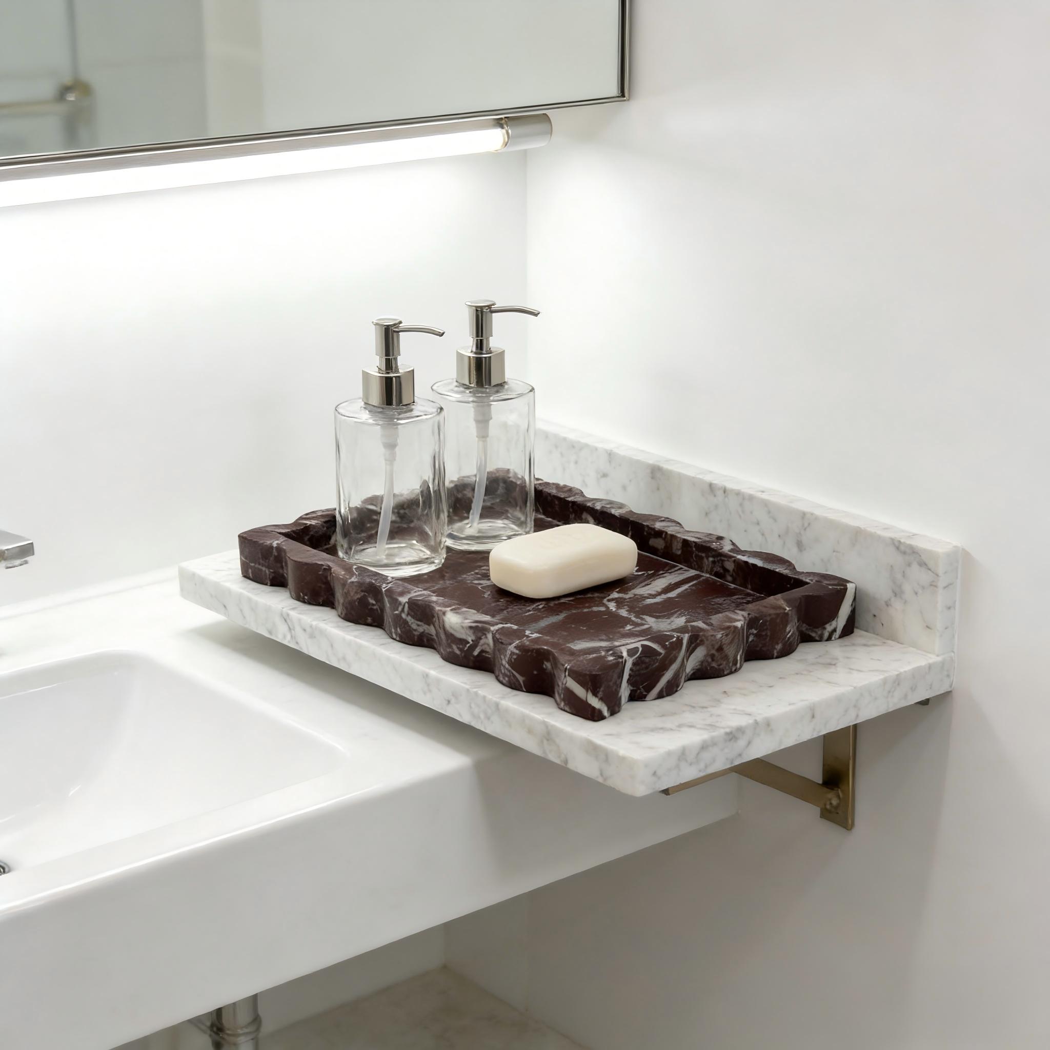 Nampan Marmer Ungu Alami Berbe - Marble Serving Board ulasan dan harga
