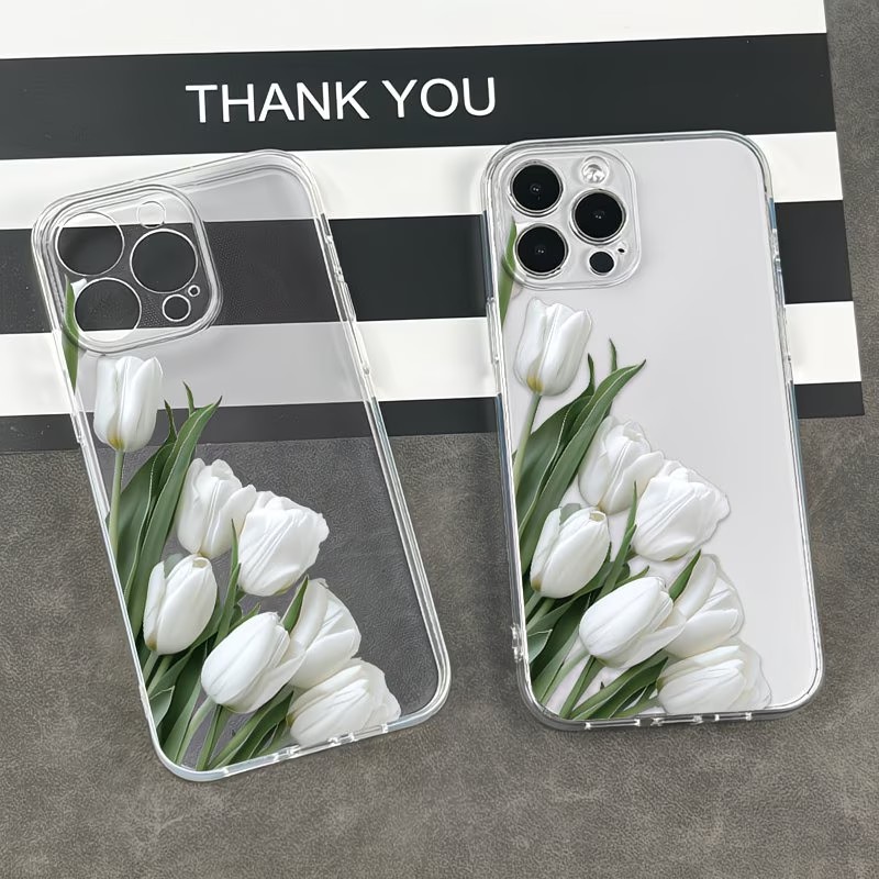 Casing Ponsel Motif Tulip Untu - Apple Iphone 15 Pro Max ulasan dan harga