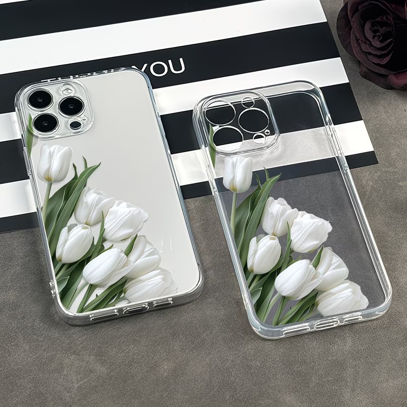 Casing Ponsel Motif Tulip Untu - Apple Iphone 15 Pro Max ulasan dan harga