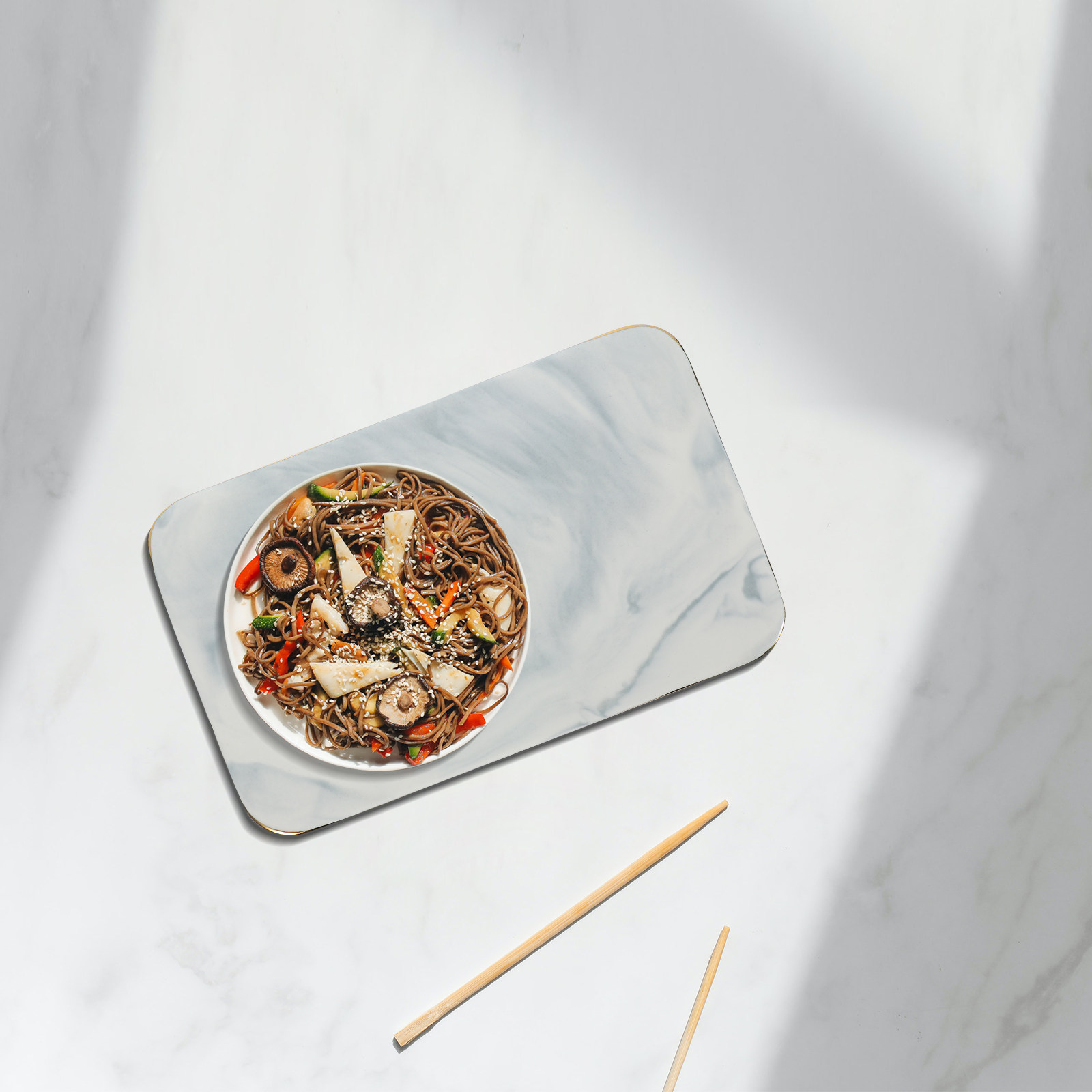 Nampan Marmer Elegan, Papan Po - Marble Serving Board ulasan dan harga