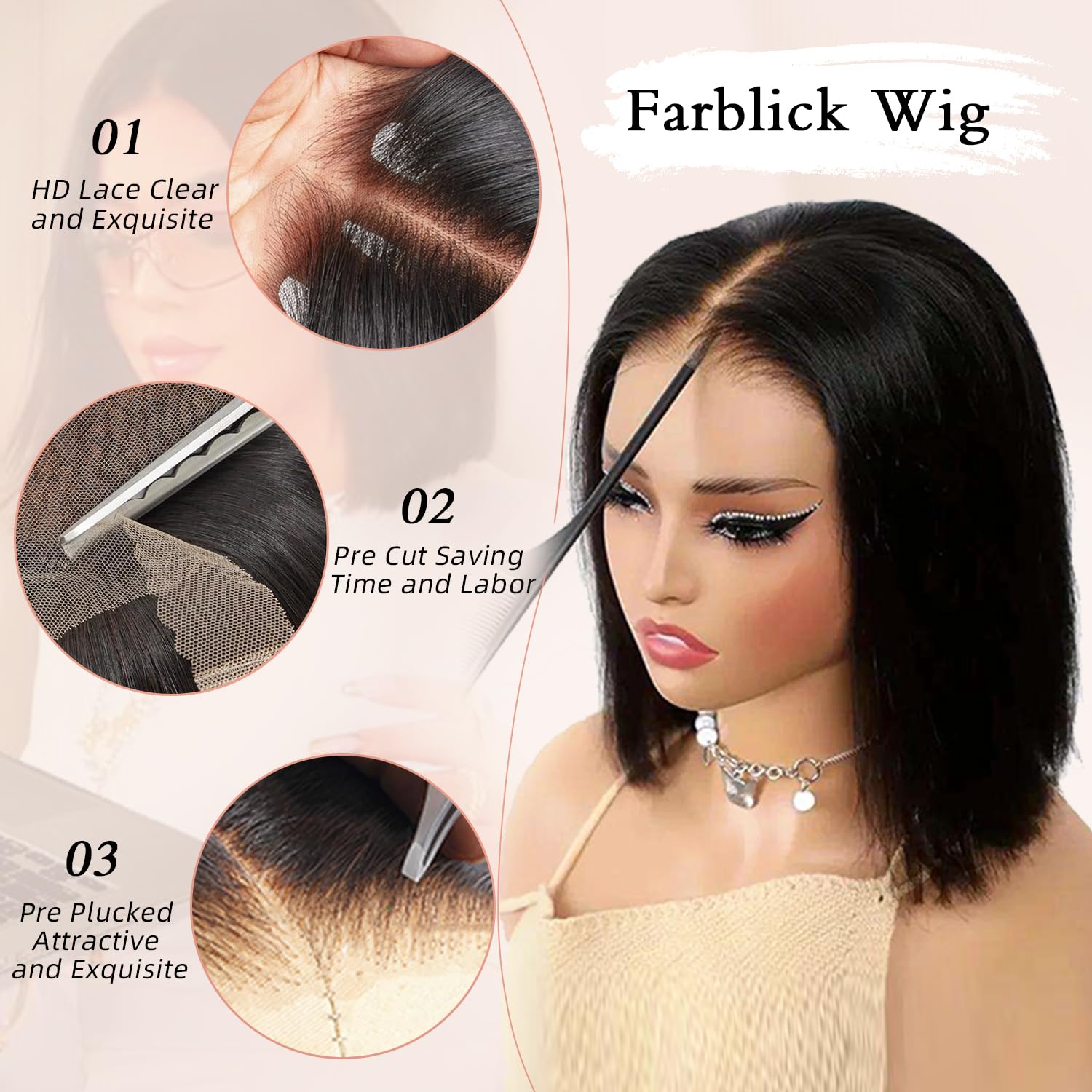 Wig Bob Pendek Smilegirl 5x5 H - Luxury Lifestyle Party ulasan dan harga