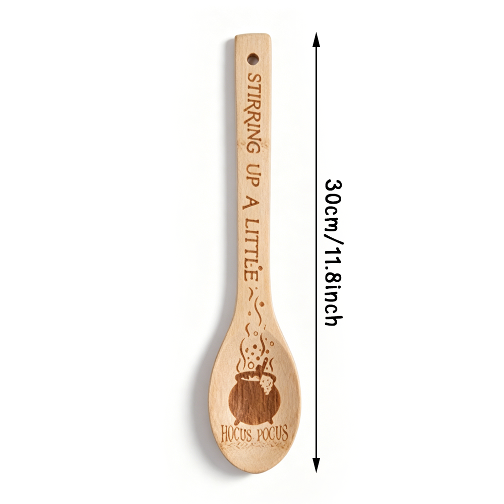 Sendok Bambu Berukir Hocus Poc - Bamboo Cutlery Set ulasan dan harga