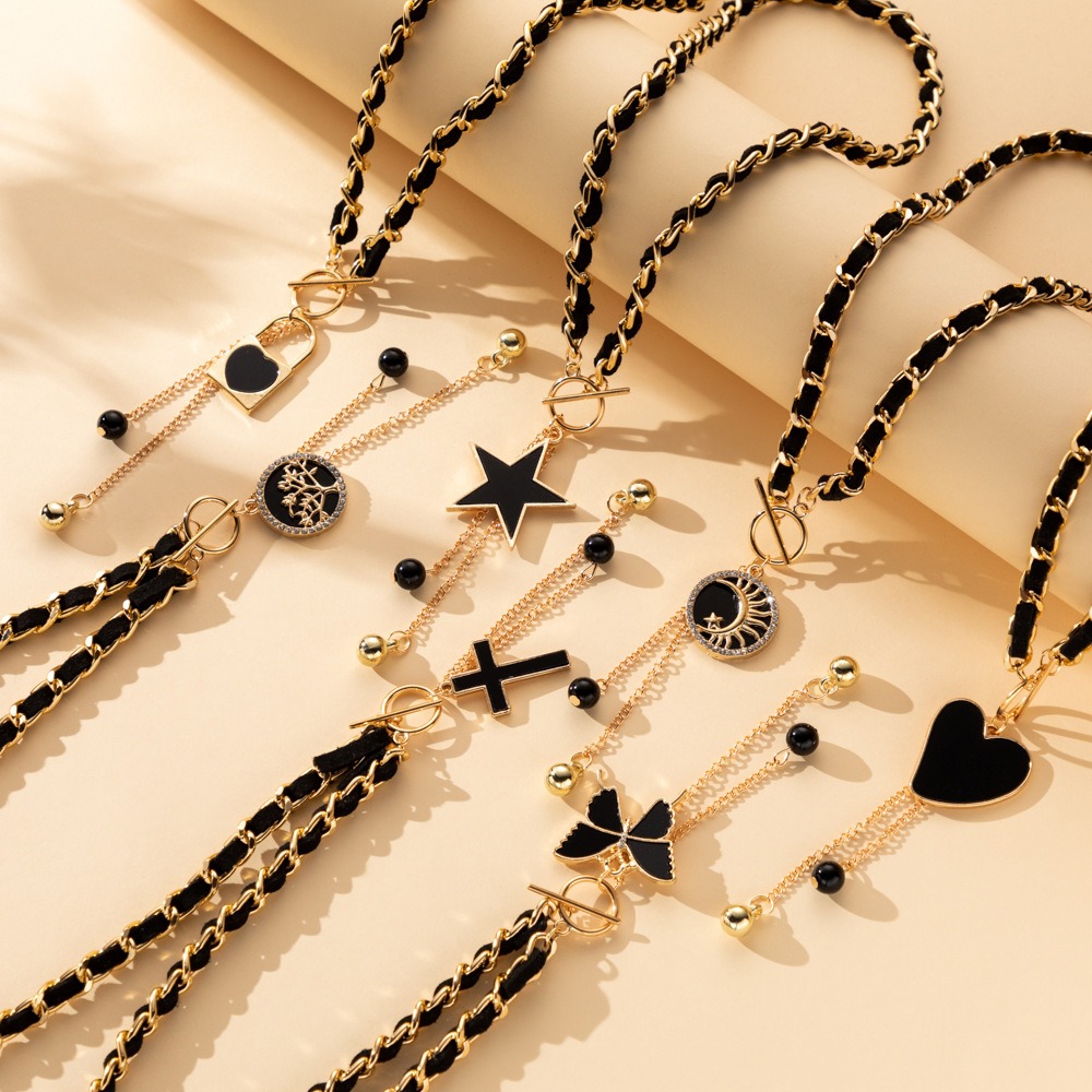 Kalung Beludru Hitam dengan Li - Luxury Lifestyle Party ulasan dan harga