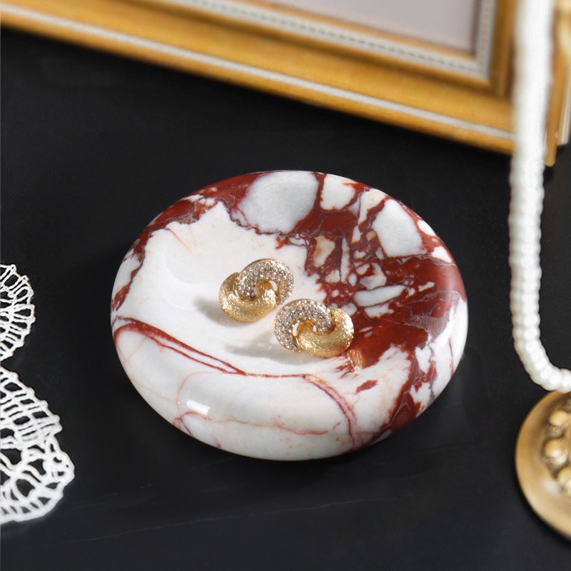 Nampan Marmer Alami Gaya Wabi  - Marble Serving Board ulasan dan harga