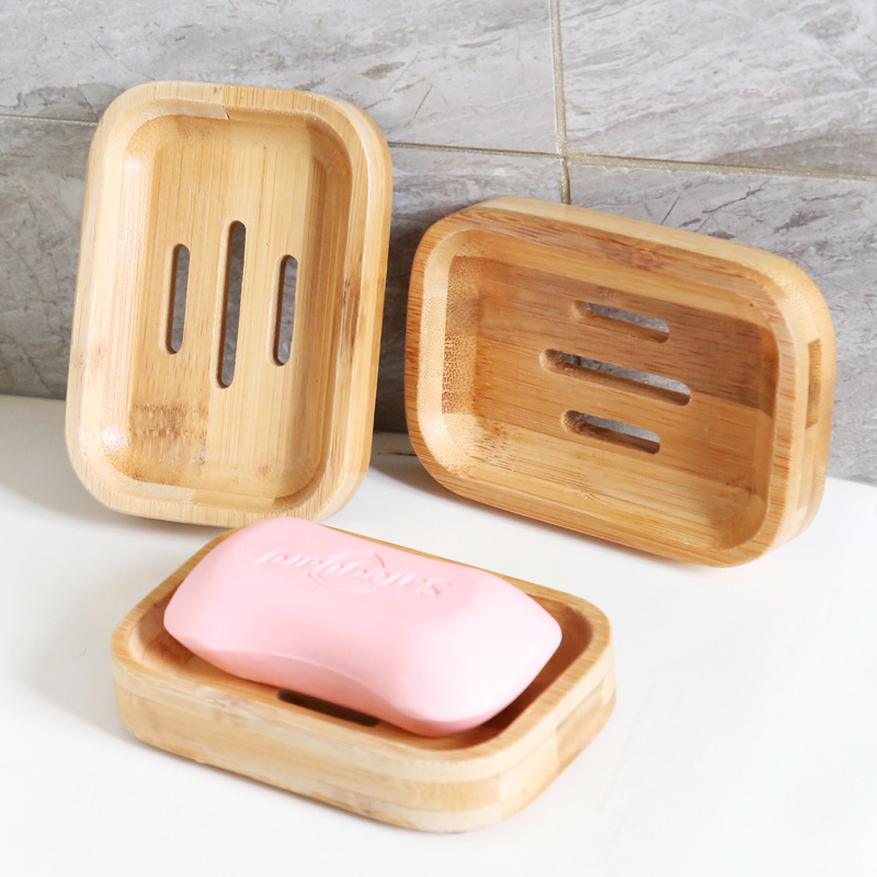 1 Buah Tempat Sabun Kayu Bambu - Bamboo Cutlery Set ulasan dan harga