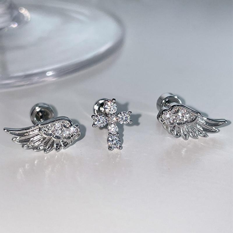 Anting Salib Sayap Malaikat Pe - Luxury Lifestyle Party ulasan dan harga