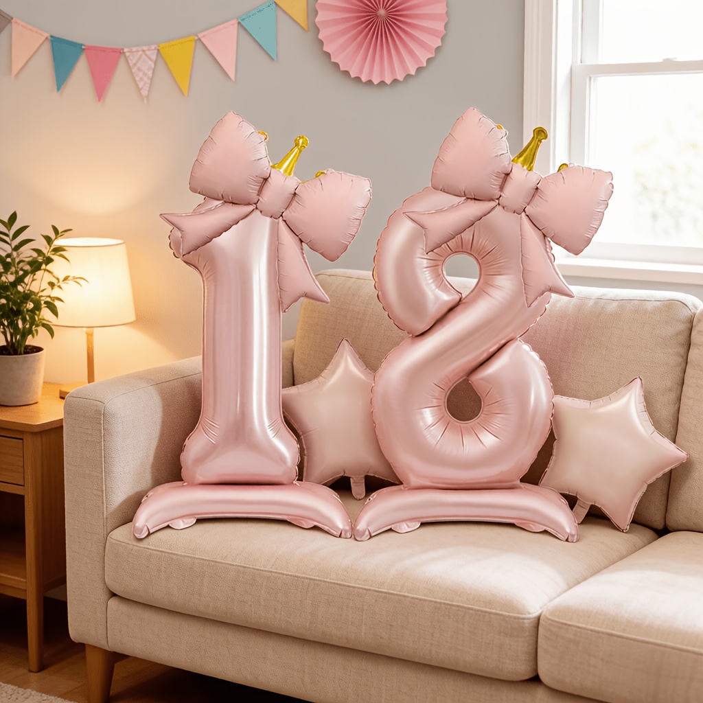 Balon 3D Pink Mewah Ringan 0-9 - Luxury Lifestyle Photography ulasan dan harga
