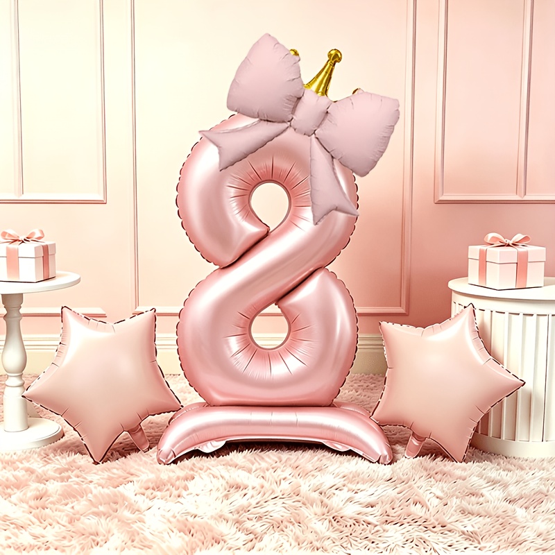 Balon 3D Pink Mewah Ringan 0-9 - Luxury Lifestyle Photography ulasan dan harga