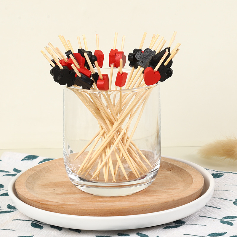 100 buah Poker Las Vegas kasin - Bamboo Cutlery Set ulasan dan harga