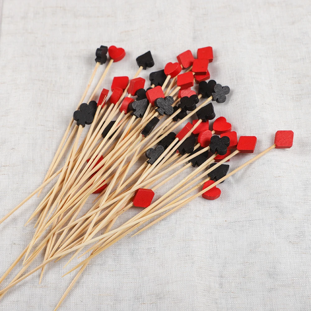 100 buah Poker Las Vegas kasin - Bamboo Cutlery Set ulasan dan harga