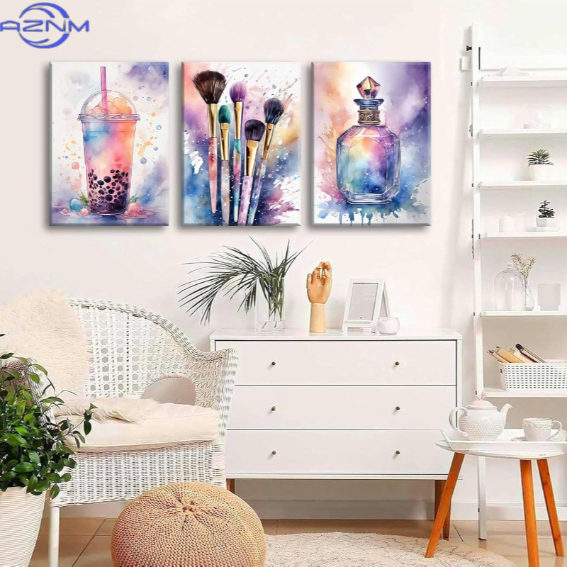 3 Buah Poster Kanvas Cetak Gay - Luxury Lifestyle Pictures ulasan dan harga