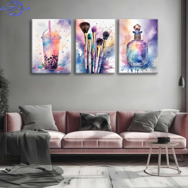 3 Buah Poster Kanvas Cetak Gay - Luxury Lifestyle Pictures ulasan dan harga