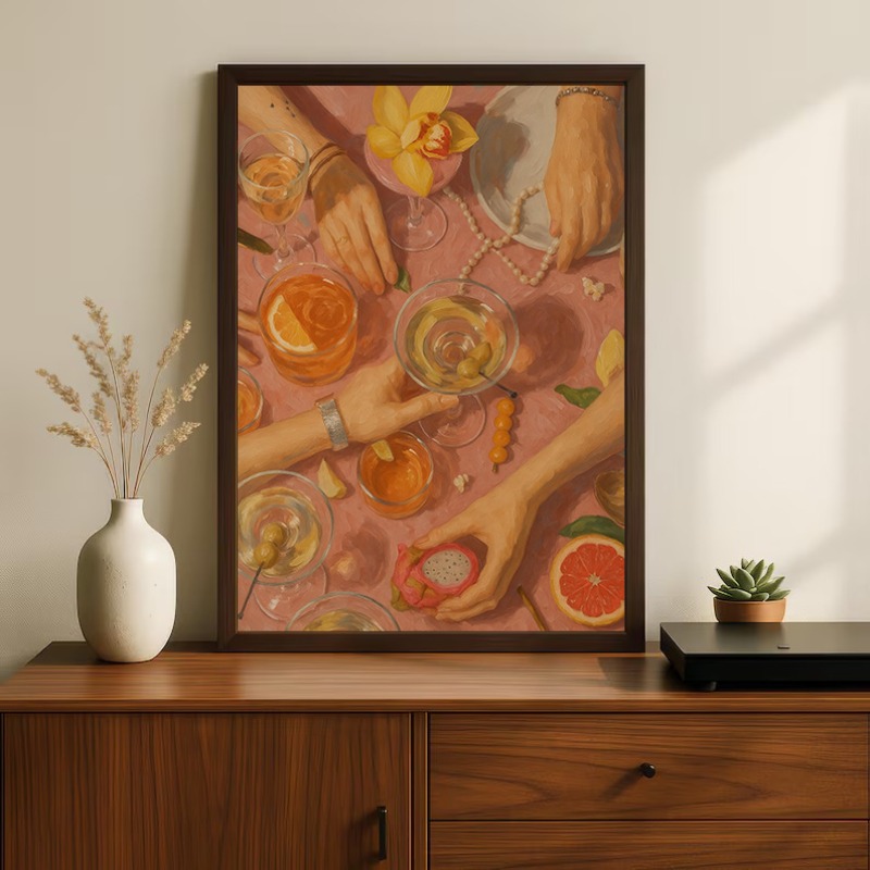 1 Buah Poster Estetika Koktail - Luxury Lifestyle Pictures ulasan dan harga