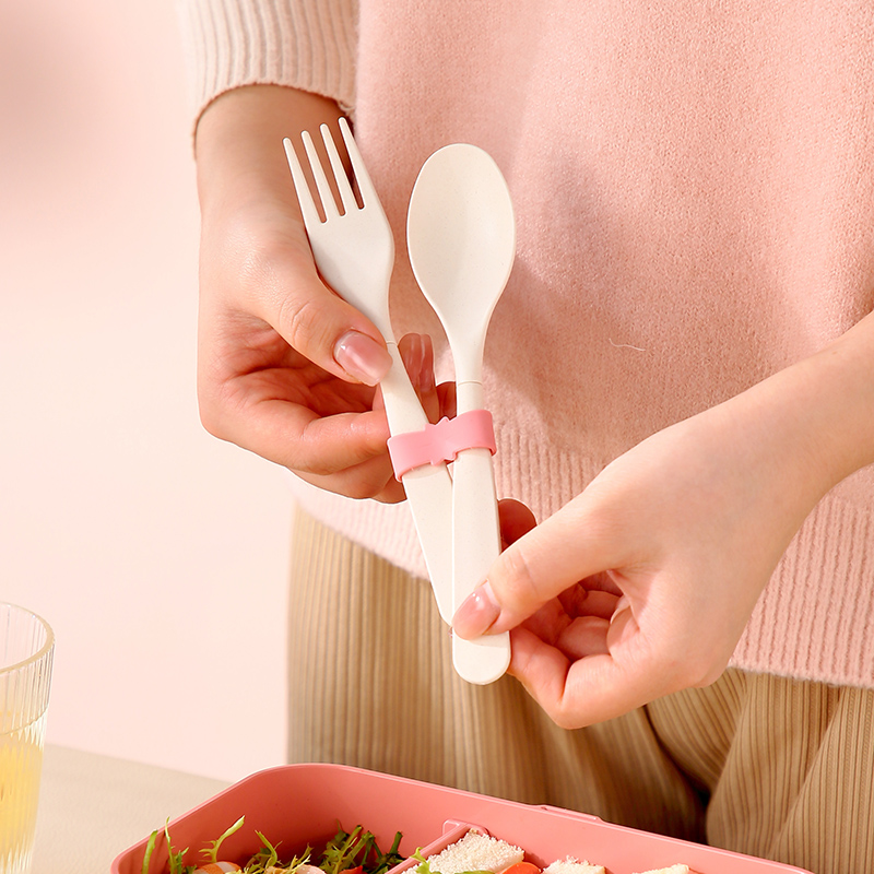 Kotak Makan Siang Portabel Ser - Bamboo Cutlery Set ulasan dan harga