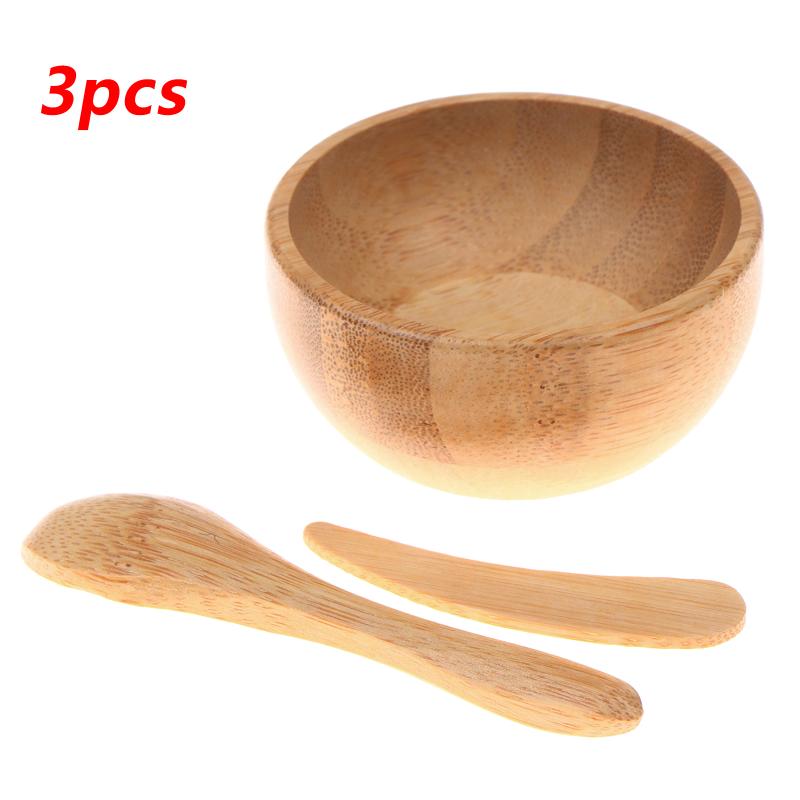 3 Buah Mangkuk Pencampur Maske - Bamboo Cutlery Set ulasan dan harga