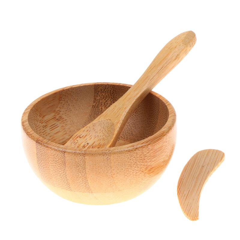 3 Buah Mangkuk Pencampur Maske - Bamboo Cutlery Set ulasan dan harga