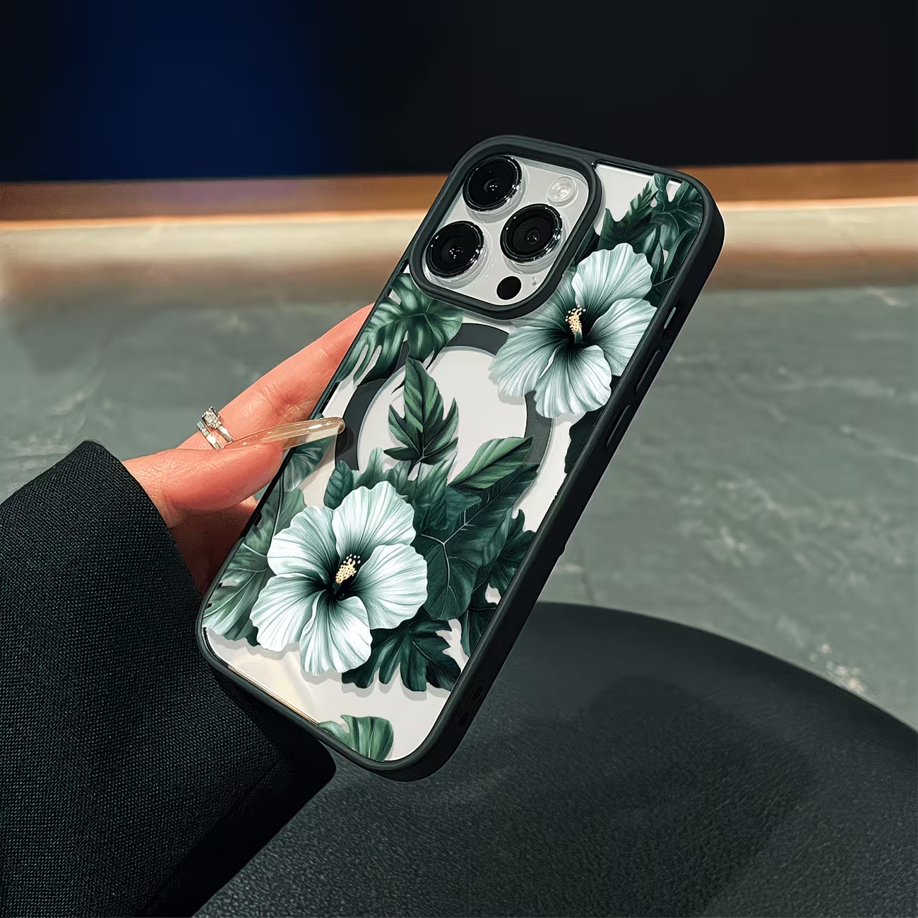 Casing Ponsel Motif Bunga Hija - Apple Iphone 15 Pro Max ulasan dan harga